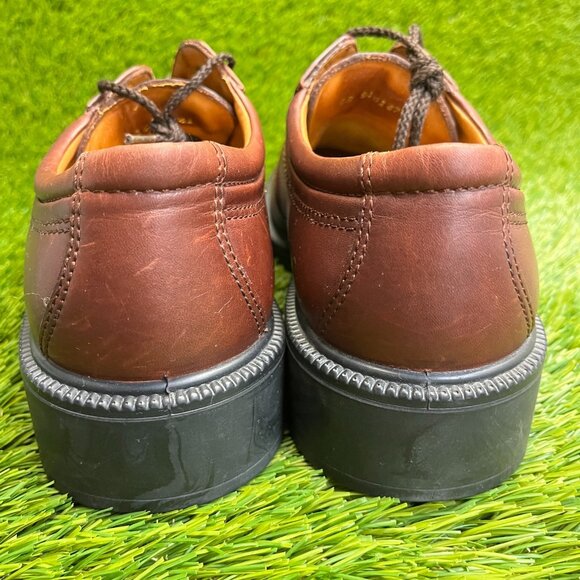 Ecco Shock Point Mens Size 8 Brown Casual Classic Leather Lace Up Oxford Shoes main image 5